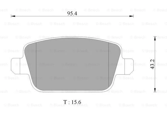 Brake Pad Set, disc brake (0 986 AB1 144)