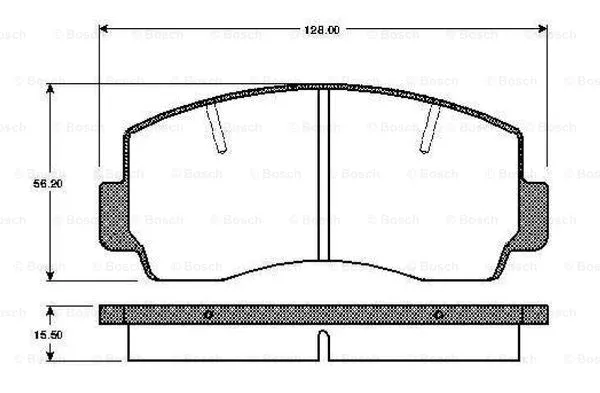Brake Pad Set, disc brake (0 986 TB2 494)