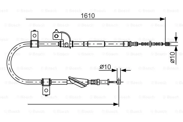 Cable Pull, parking brake (1 987 482 079)