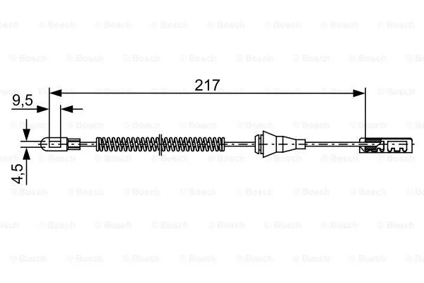 Cable Pull, parking brake (1 987 482 461)
