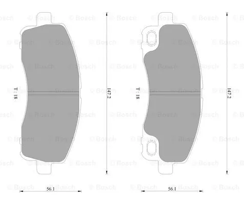Brake Pad Set, disc brake (0 986 AB2 366)