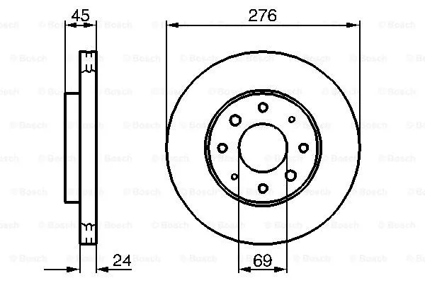 Brake Disc (0 986 479 140)