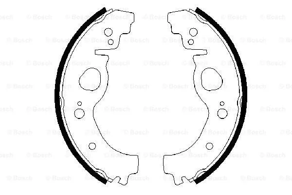 Brake Shoe Set (0 986 487 519)