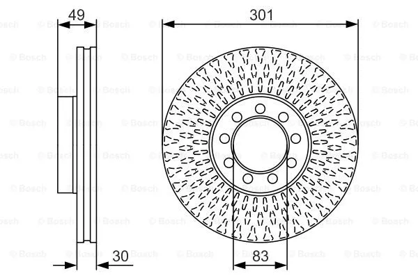 Brake Disc (0 986 479 A23)