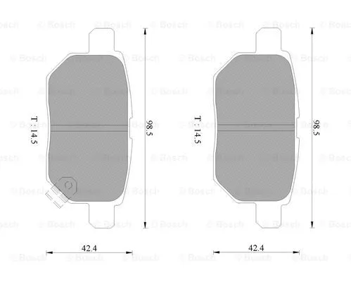 Brake Pad Set, disc brake (0 986 AB9 328)