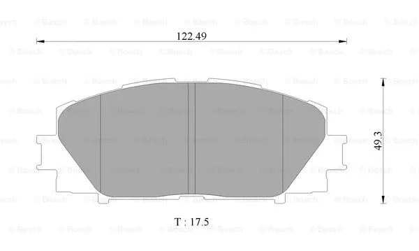Brake Pad Set, disc brake (0 986 AB9 146)