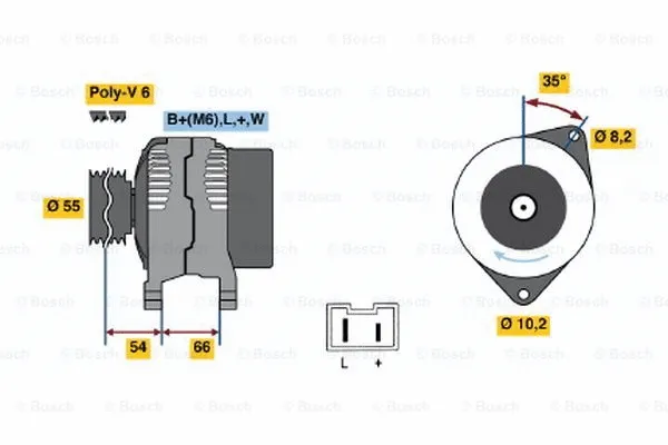 Alternator (0 986 042 231)