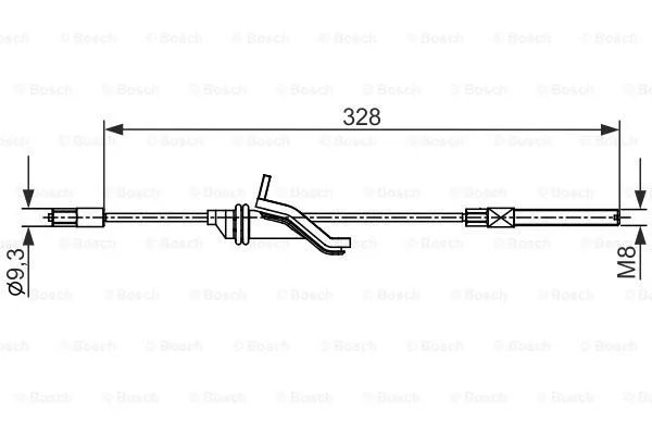 Cable Pull, parking brake (1 987 482 545)