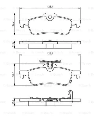 Brake Pad Set, disc brake (0 986 495 359)