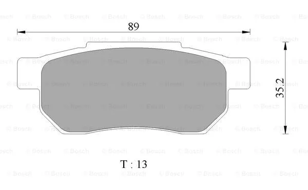 Brake Pad Set, disc brake (0 986 AB2 489)