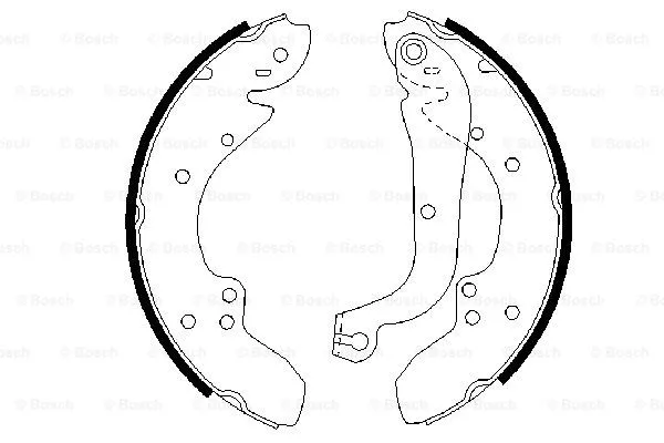 Brake Shoe Set (0 986 487 128)