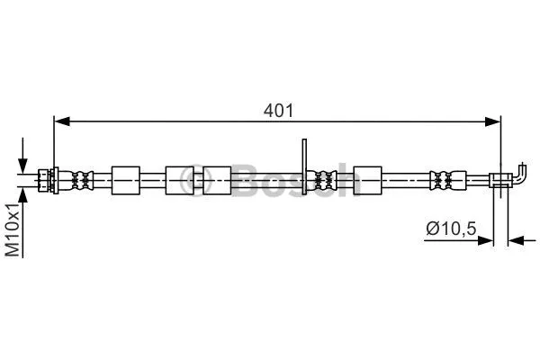 Brake Hose (1 987 481 701)