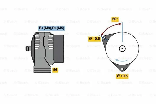 Alternator (0 124 615 053)