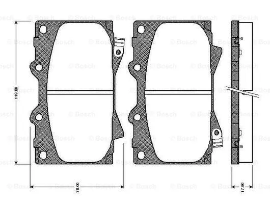 Brake Pad Set, disc brake (0 986 TB2 348)