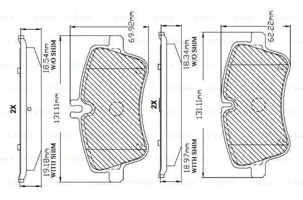 Brake Pad Set, disc brake (F 03B 150 306)