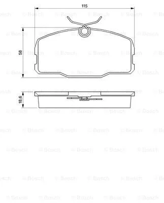 Brake Pad Set, disc brake (0 986 424 380)