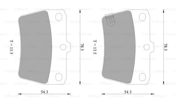 Brake Pad Set, disc brake (0 986 AB2 477)