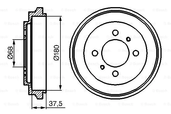 Brake Drum (0 986 477 119)