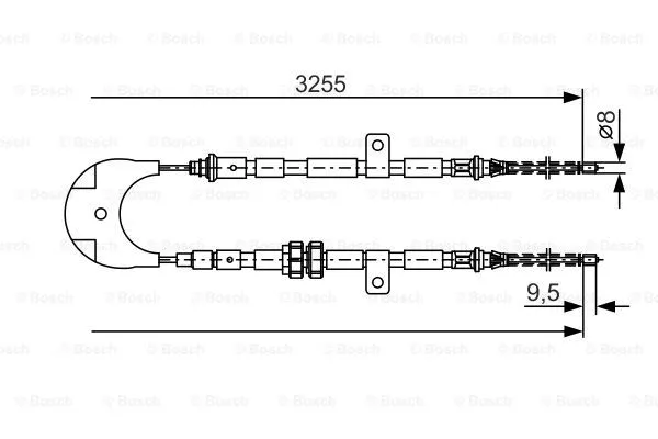 Cable Pull, parking brake (1 987 477 372)