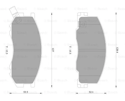 Brake Pad Set, disc brake (0 986 AB2 333)