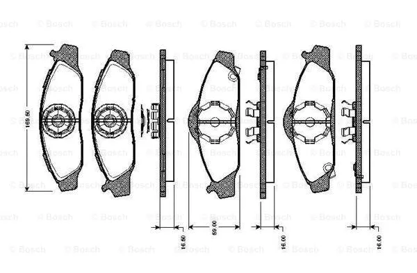 Brake Pad Set, disc brake (0 986 TB2 306)