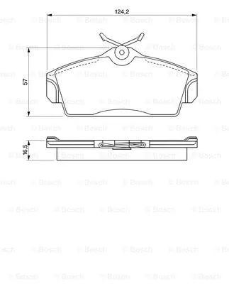 Brake Pad Set, disc brake (0 986 424 490)