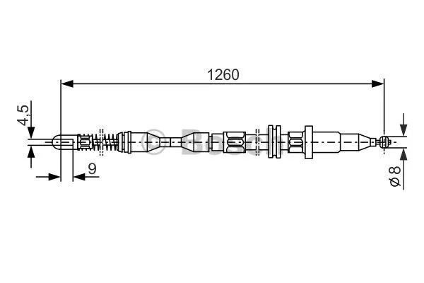 Cable Pull, parking brake (1 987 477 308)