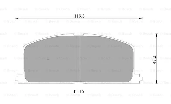 Brake Pad Set, disc brake (0 986 AB9 002)