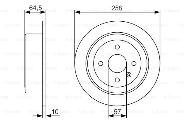 Brake Disc (0 986 479 S75)