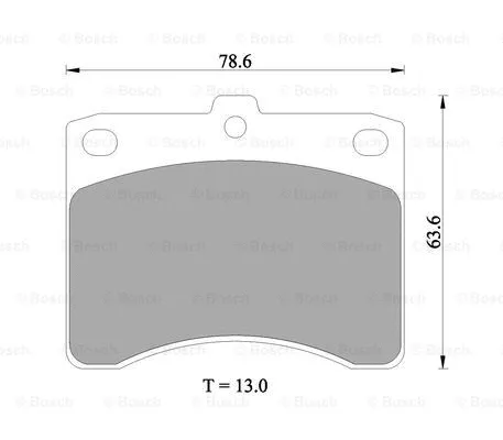 Brake Pad Set, disc brake (0 986 505 358)
