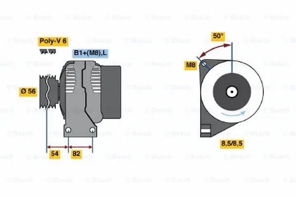Alternator (0 124 625 001)