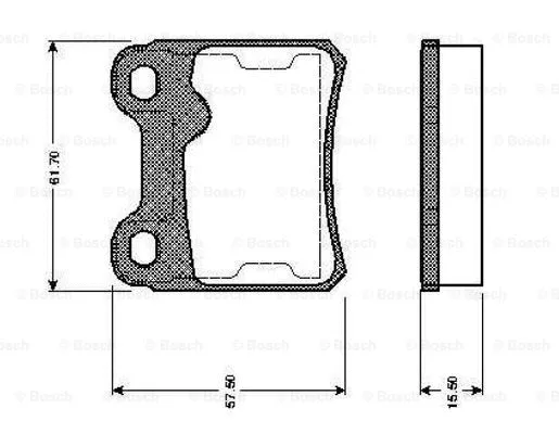 Brake Pad Set, disc brake (0 986 TB2 158)