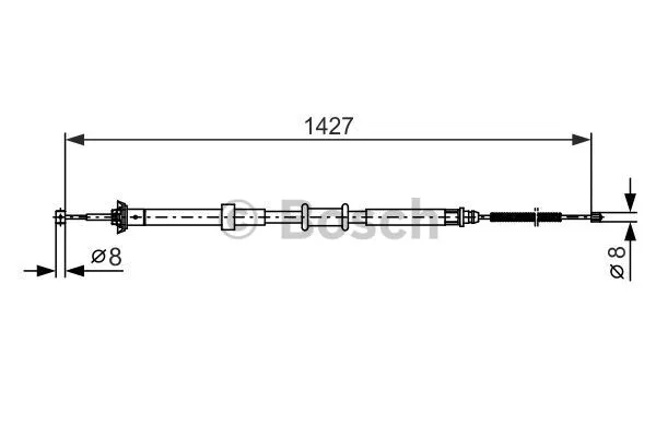 Cable Pull, parking brake (1 987 482 392)