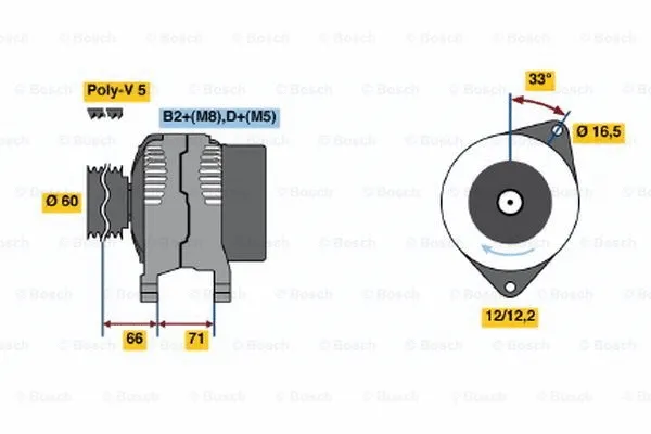 Alternator (0 124 415 037)