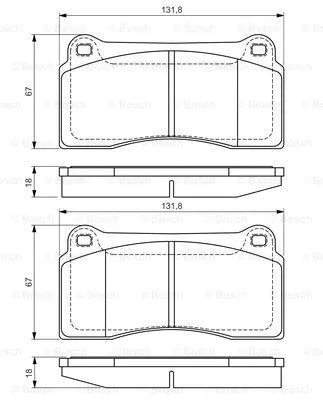 Brake Pad Set, disc brake (0 986 494 353)
