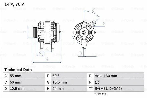 Alternator (0 986 041 240)