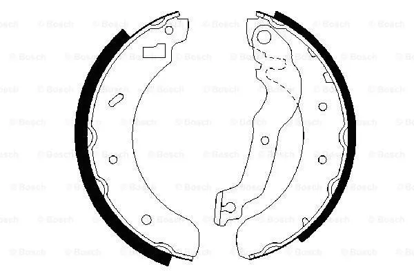 Brake Shoe Set (0 986 487 241)