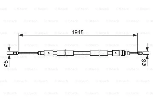 Cable Pull, parking brake (1 987 482 541)