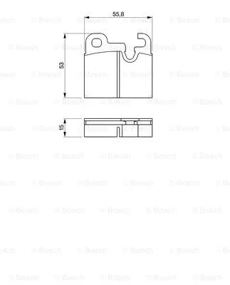 Brake Pad Set, disc brake (0 986 464 361)