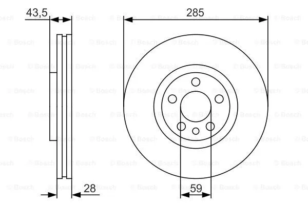 Brake Disc (0 986 479 S62)