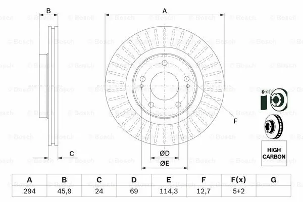 Brake Disc (0 986 479 E76)