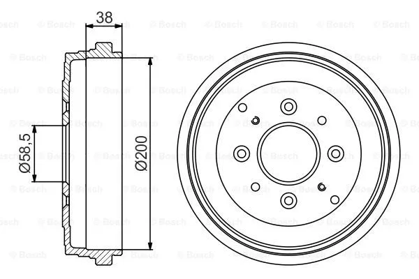 Brake Drum (0 986 477 174)