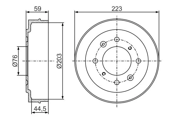 Brake Drum (0 986 477 234)