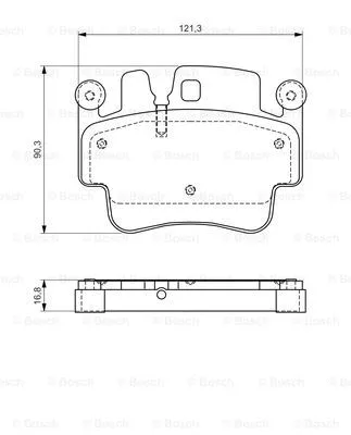 Brake Pad Set, disc brake (0 986 494 281)
