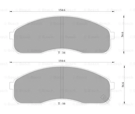 Brake Pad Set, disc brake (0 986 505 096)