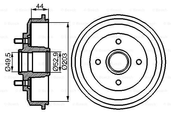 Brake Drum (0 986 477 102)