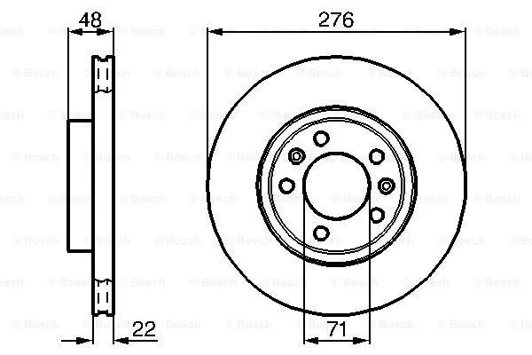 Brake Disc (0 986 478 140)