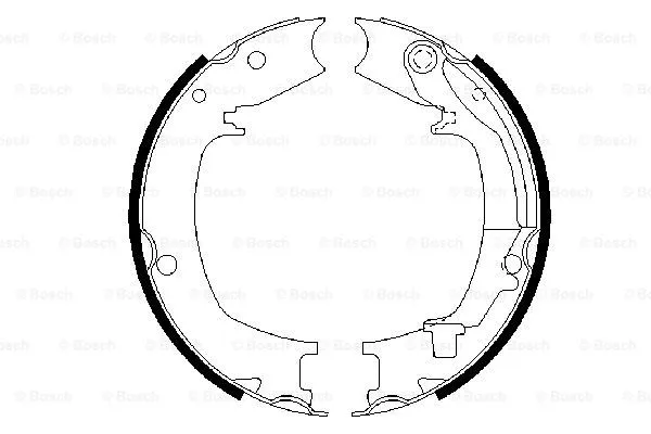 Brake Shoe Set, parking brake