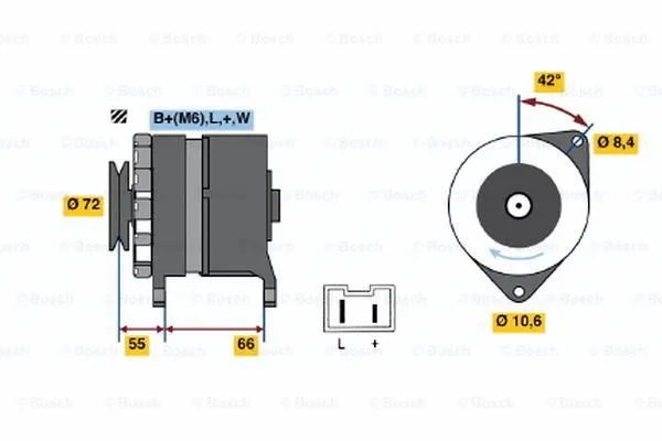 Alternator (0 986 036 711)