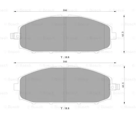 Brake Pad Set, disc brake (0 986 505 678)